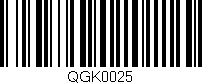 Código de barras (EAN, GTIN, SKU, ISBN): 'QGK0025'