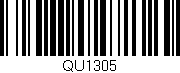 Código de barras (EAN, GTIN, SKU, ISBN): 'QU1305'