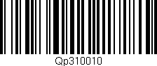 Código de barras (EAN, GTIN, SKU, ISBN): 'Qp310010'