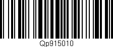 Código de barras (EAN, GTIN, SKU, ISBN): 'Qp915010'