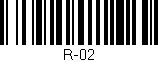 Código de barras (EAN, GTIN, SKU, ISBN): 'R-02'