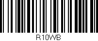 Código de barras (EAN, GTIN, SKU, ISBN): 'R10WB'