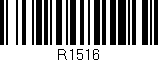Código de barras (EAN, GTIN, SKU, ISBN): 'R1516'