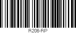 Código de barras (EAN, GTIN, SKU, ISBN): 'R206-RP'