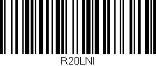 Código de barras (EAN, GTIN, SKU, ISBN): 'R20LNI'
