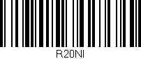 Código de barras (EAN, GTIN, SKU, ISBN): 'R20NI'