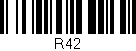 Código de barras (EAN, GTIN, SKU, ISBN): 'R42'