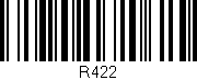Código de barras (EAN, GTIN, SKU, ISBN): 'R422'