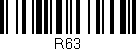 Código de barras (EAN, GTIN, SKU, ISBN): 'R63'