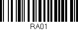 Código de barras (EAN, GTIN, SKU, ISBN): 'RA01'