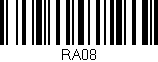 Código de barras (EAN, GTIN, SKU, ISBN): 'RA08'