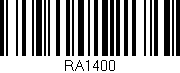 Código de barras (EAN, GTIN, SKU, ISBN): 'RA1400'