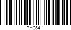 Código de barras (EAN, GTIN, SKU, ISBN): 'RAC64-1'