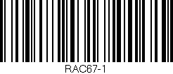 Código de barras (EAN, GTIN, SKU, ISBN): 'RAC67-1'