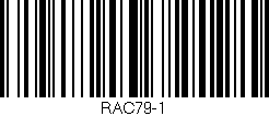 Código de barras (EAN, GTIN, SKU, ISBN): 'RAC79-1'
