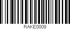Código de barras (EAN, GTIN, SKU, ISBN): 'RAKE0009'