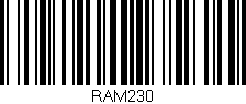 Código de barras (EAN, GTIN, SKU, ISBN): 'RAM230'
