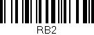 Código de barras (EAN, GTIN, SKU, ISBN): 'RB2'