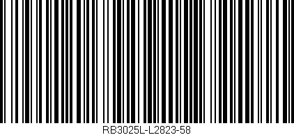 Código de barras (EAN, GTIN, SKU, ISBN): 'RB3025L-L2823-58'