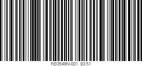 Código de barras (EAN, GTIN, SKU, ISBN): 'RB3548N-001/93-51'