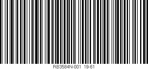 Código de barras (EAN, GTIN, SKU, ISBN): 'RB3584N-001/19-61'