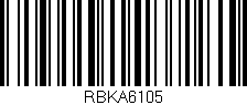 Código de barras (EAN, GTIN, SKU, ISBN): 'RBKA6105'