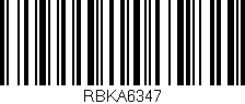 Código de barras (EAN, GTIN, SKU, ISBN): 'RBKA6347'