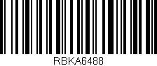 Código de barras (EAN, GTIN, SKU, ISBN): 'RBKA6488'