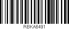 Código de barras (EAN, GTIN, SKU, ISBN): 'RBKA6491'