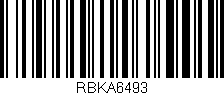Código de barras (EAN, GTIN, SKU, ISBN): 'RBKA6493'