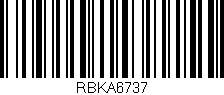 Código de barras (EAN, GTIN, SKU, ISBN): 'RBKA6737'