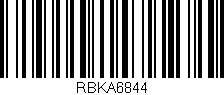 Código de barras (EAN, GTIN, SKU, ISBN): 'RBKA6844'