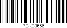 Código de barras (EAN, GTIN, SKU, ISBN): 'RBKB3656'