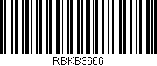 Código de barras (EAN, GTIN, SKU, ISBN): 'RBKB3666'