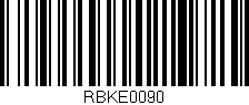 Código de barras (EAN, GTIN, SKU, ISBN): 'RBKE0090'