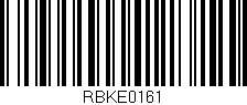 Código de barras (EAN, GTIN, SKU, ISBN): 'RBKE0161'