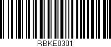 Código de barras (EAN, GTIN, SKU, ISBN): 'RBKE0301'