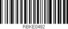 Código de barras (EAN, GTIN, SKU, ISBN): 'RBKE0492'