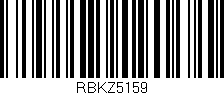 Código de barras (EAN, GTIN, SKU, ISBN): 'RBKZ5159'