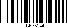 Código de barras (EAN, GTIN, SKU, ISBN): 'RBKZ5244'