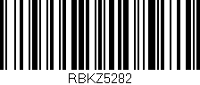 Código de barras (EAN, GTIN, SKU, ISBN): 'RBKZ5282'