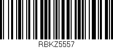 Código de barras (EAN, GTIN, SKU, ISBN): 'RBKZ5557'