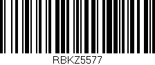 Código de barras (EAN, GTIN, SKU, ISBN): 'RBKZ5577'