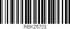 Código de barras (EAN, GTIN, SKU, ISBN): 'RBKZ5723'