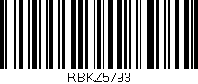 Código de barras (EAN, GTIN, SKU, ISBN): 'RBKZ5793'