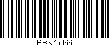 Código de barras (EAN, GTIN, SKU, ISBN): 'RBKZ5966'