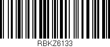 Código de barras (EAN, GTIN, SKU, ISBN): 'RBKZ6133'