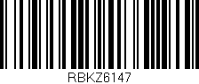 Código de barras (EAN, GTIN, SKU, ISBN): 'RBKZ6147'