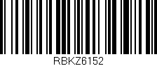 Código de barras (EAN, GTIN, SKU, ISBN): 'RBKZ6152'