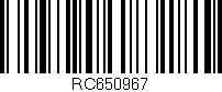 Código de barras (EAN, GTIN, SKU, ISBN): 'RC650967'